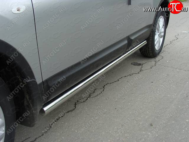 23 549 р. Защита порогов труба d60,3 мм ТСС Тюнинг  Renault Duster  HS (2010-2015) дорестайлинг (серые)  с доставкой в г. Керчь