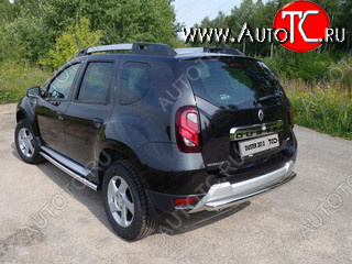 11 749 р. Защита задняя (нержавейка 60,3 мм) ТСС Тюнинг Renault Duster HS дорестайлинг (2010-2015)  с доставкой в г. Керчь