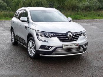 Защита переднего бампера нижняя d60,3 мм ТСС Тюнинг Renault Koleos 2 (2016-2025) (нержавейка)