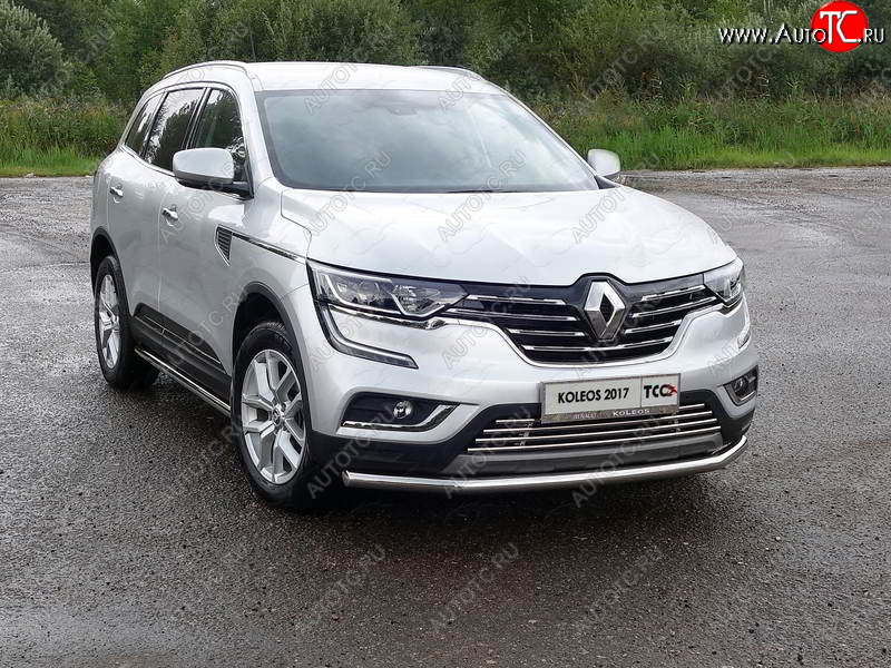17 649 р. Защита переднего бампера нижняя d60,3 мм ТСС Тюнинг  Renault Koleos  2 (2016-2025) (нержавейка)  с доставкой в г. Керчь