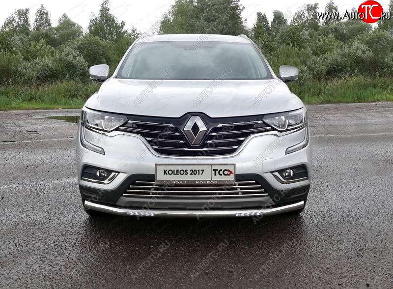 33 849 р. Защита переднего бампера нижняя с ДХО 60,3 мм ТСС Тюнинг  Renault Koleos  2 (2016-2025) (нержавейка)  с доставкой в г. Керчь