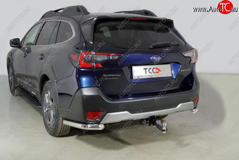 18 499 р. Защита заднего бампера (уголки, d60,3 мм) TCC  Subaru Outback  BT (2019-2025) универсал  с доставкой в г. Керчь