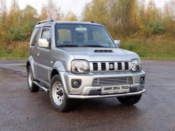 Защита переднего бампера нижняя d60,3 мм ТСС Тюнинг Suzuki Jimny JB64 (2018-2025) (нержавейка)