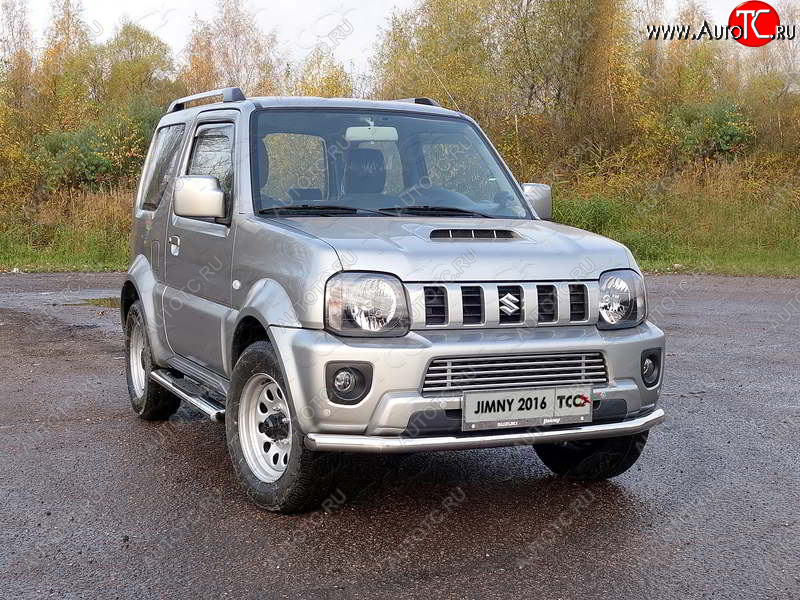 15 999 р. Защита переднего бампера нижняя d60,3 мм ТСС Тюнинг  Suzuki Jimny  JB64 (2018-2025) (нержавейка)  с доставкой в г. Керчь
