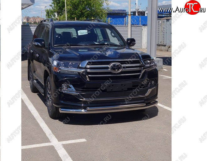 34 799 р. Защита передняя нижняя (двойная) 76,142,4 мм  toylc200exlou18-03  с доставкой в г. Керчь
