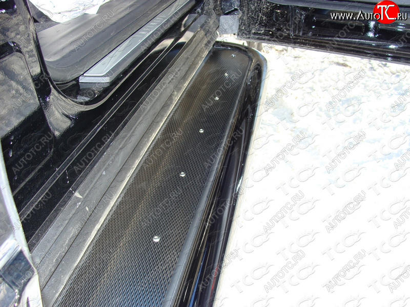 41 749 р. Пороги с площадкой 60,3 мм ТСС Тюнинг  Toyota RAV4  XA40 (2012-2015) 5 дв. дорестайлинг (нержавейка)  с доставкой в г. Керчь