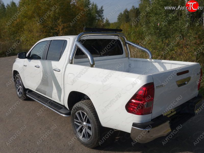 54 999 р. Защита кузова (нержавейка Ø76,1) ТСС Тюнинг  Toyota Hilux  AN120 (2016-2025) дорестайлинг, 1-ый рестайлинг, 2-ой рестайлинг (без крышки)  с доставкой в г. Керчь