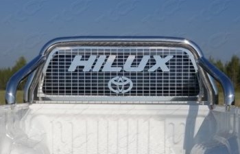  Защита кузова и заднего стекла (нержавейка Ø76,1) ТСС Тюнинг Toyota Hilux  AN120 (2016-2025) дорестайлинг, 1-ый рестайлинг, 2-ой рестайлинг (без крышки)