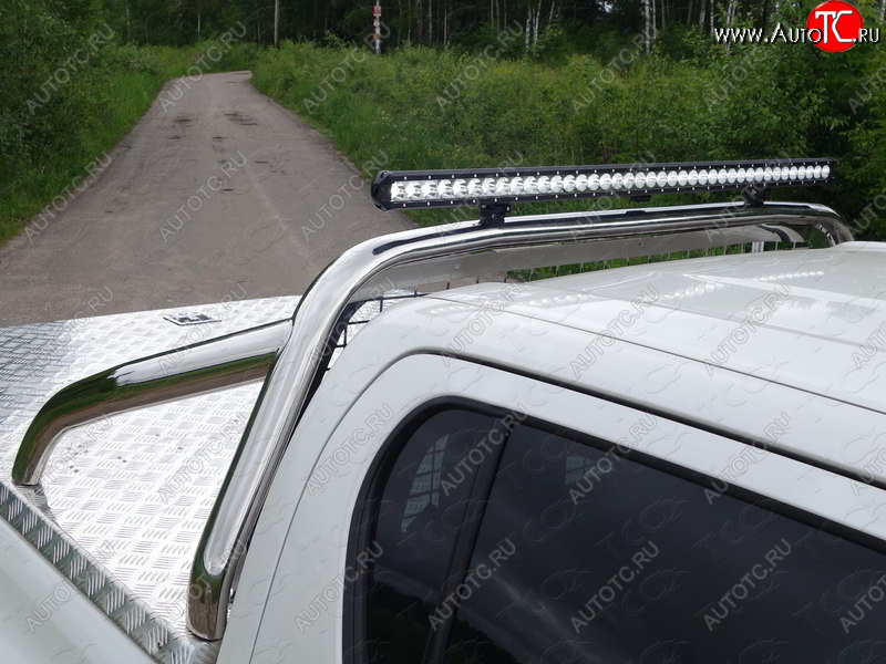 117 999 р. Защита кузова (нержавейка Ø75х42 мм) ТСС Тюнинг  Toyota Hilux  AN120 (2016-2025) дорестайлинг, 1-ый рестайлинг, 2-ой рестайлинг (для крышки, со светодиодной фарой)  с доставкой в г. Керчь