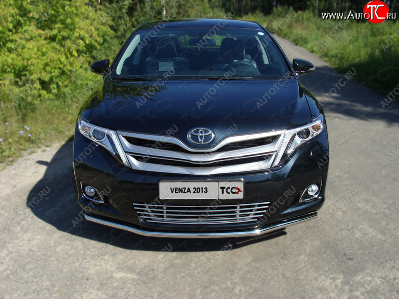 8 799 р. Декоративная вставка переднего бампера ТСС Тюнинг  Toyota Venza  GV10 (2012-2016) рестайлинг (d 12 мм)  с доставкой в г. Керчь