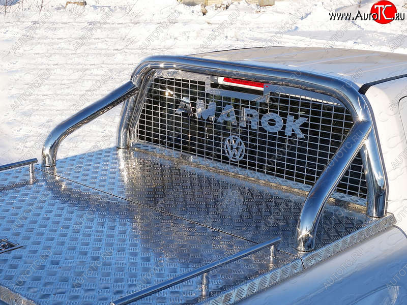 67 999 р. Защита кузова и заднего стекла (на крышку) d 76,1 мм ТСС Тюнинг  Volkswagen Amarok (2016-2022) рестайлинг (нержавейка)  с доставкой в г. Керчь