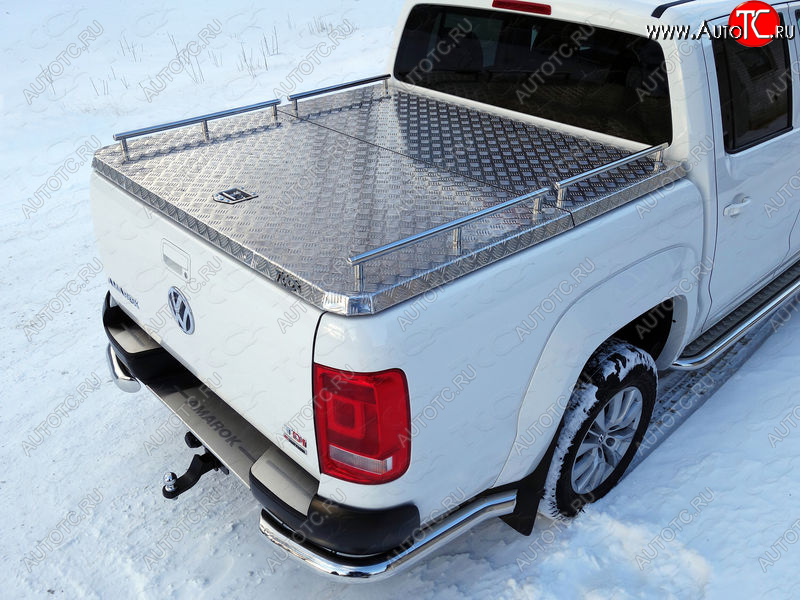 12 199 р. Рейлинги длинные ТСС Тюнинг  Volkswagen Amarok (2016-2022) рестайлинг (нержавеющая сталь)  с доставкой в г. Керчь
