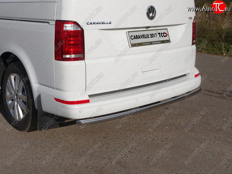 18 999 р. Защита задняя (нержавейка 42,4 мм), ТСС Тюнинг  Volkswagen Caravelle  T6 (2015-2019) дорестайлинг  с доставкой в г. Керчь