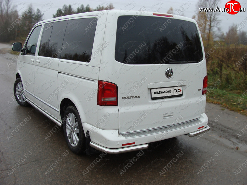 20 599 р. Защита заднего бампера (уголки, d60,3 мм) TCC  Volkswagen Multivan  T5 (2009-2015) рестайлинг  с доставкой в г. Керчь