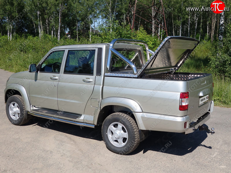 54 999 р. Защита кузова (для крышки) d71,6 мм ТСС Тюнинг Уаз Патриот 23632 1 рестайлинг пикап (2014-2016) (нержавейка)  с доставкой в г. Керчь