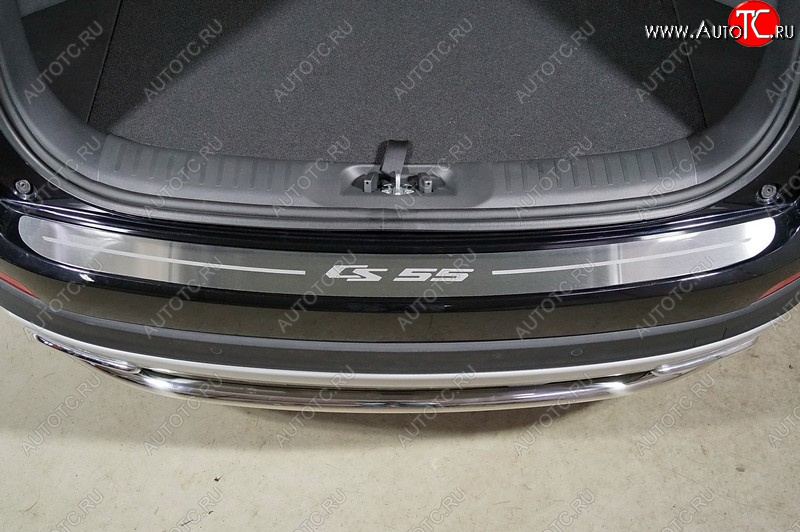 4 099 р. Накладка на задний бампер ТСС Тюнинг  Changan CS55 - CS55 Plus (лист шлифованный надпись CS55)  с доставкой в г. Керчь