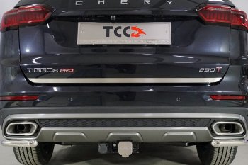 Накладка на заднюю дверь, ТСС Тюнинг Chery Tiggo 8 PRO (2021-2025) (Лист шлифованный)