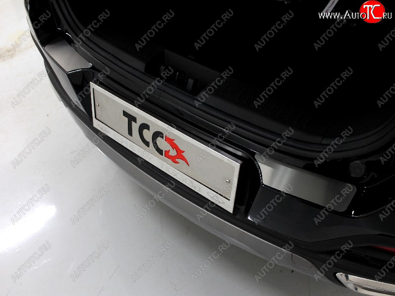 2 999 р.  Накладки на задний бампер, ТСС Тюнинг  Chery Tiggo 8  (T18) (2019-2025) рестайлинг (лист шлифованный)  с доставкой в г. Керчь
