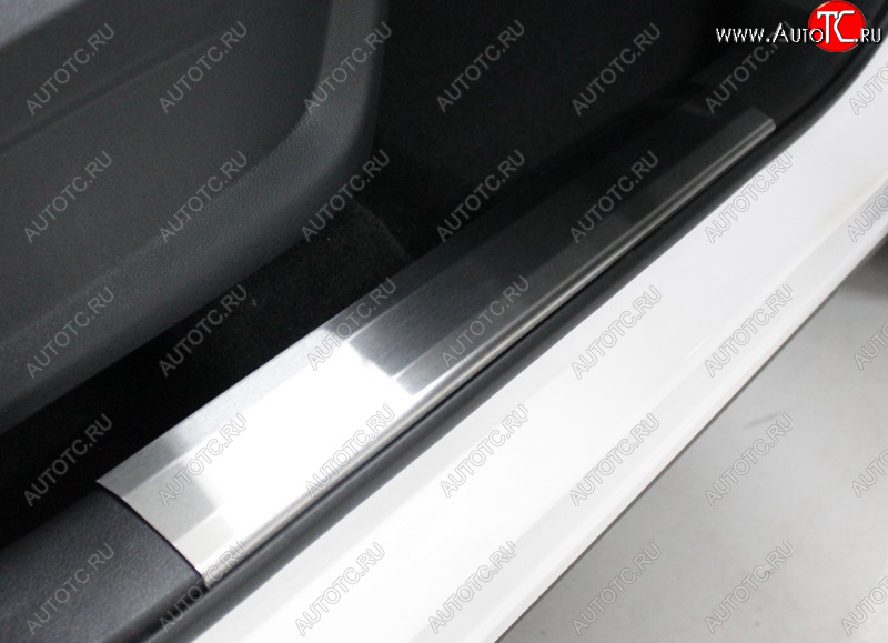 4 199 р. Накладки на пластиковые пороги, ТСС Тюнинг  Chery Tiggo 7 PRO (2019-2025) (лист шлифованный)  с доставкой в г. Керчь