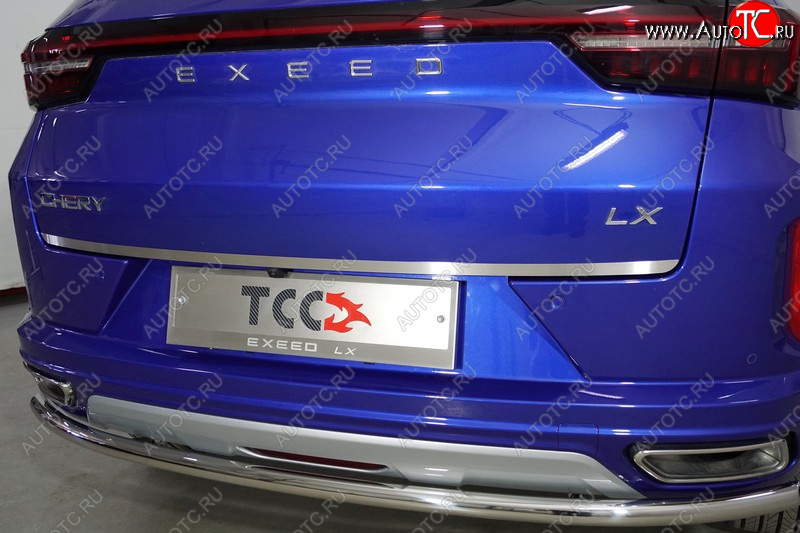 2 259 р. Накладка на заднюю дверь, ТСС Тюнинг  EXEED LX (2021-2025) 1-ый рестайлинг (Лист шлифованный)  с доставкой в г. Керчь