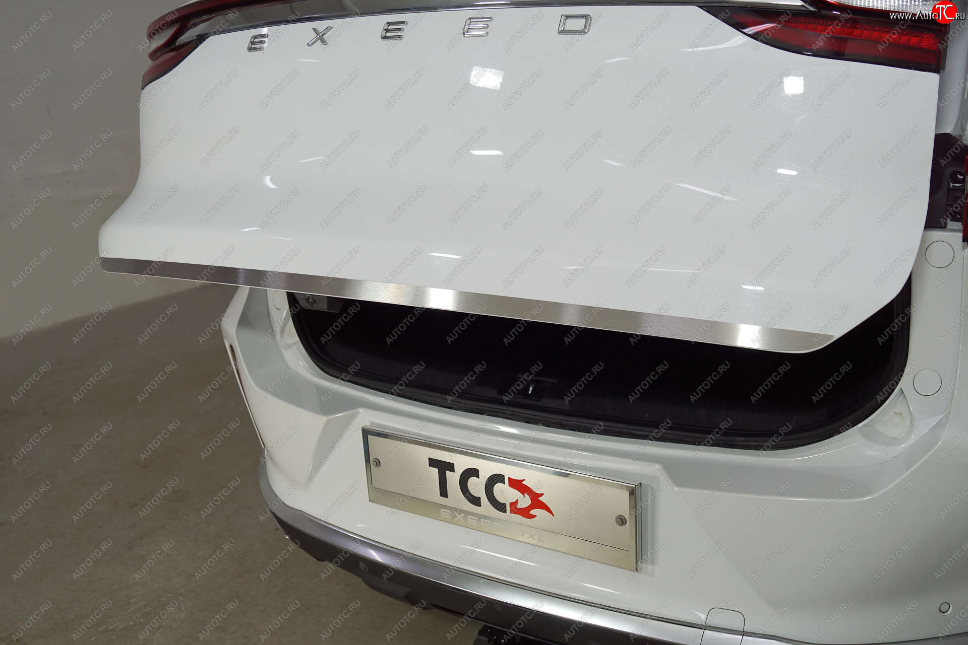 2 599 р. Накладка на заднюю дверь, ТСС Тюнинг  EXEED TXL (2021-2025) 1-ый рестайлинг (Лист шлифованный)  с доставкой в г. Керчь