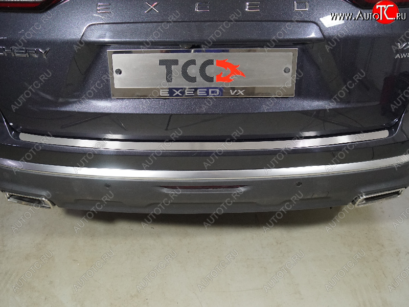 2 349 р. Накладка на задний бампер лист шлифованный, ТСС Тюнинг  EXEED VX (2020-2023) дорестайлинг (Лист шлифованный)  с доставкой в г. Керчь