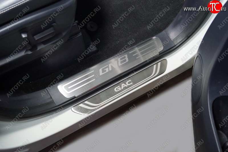 2 999 р. Накладки на пластиковые пороги, ТСС Тюнинг  GAC GN8 (2020-2023) (лист шлифованный надпись GN8)  с доставкой в г. Керчь