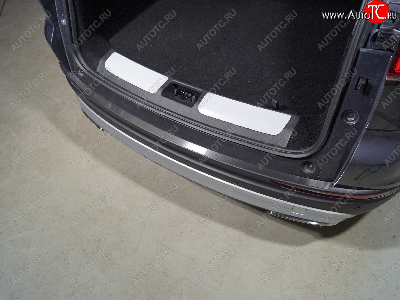 2 179 р. Накладка на задний бампер лист шлифованный, ТСС Тюнинг  Geely Atlas Pro  NL3 (2019-2025) (Лист шлифованный)  с доставкой в г. Керчь