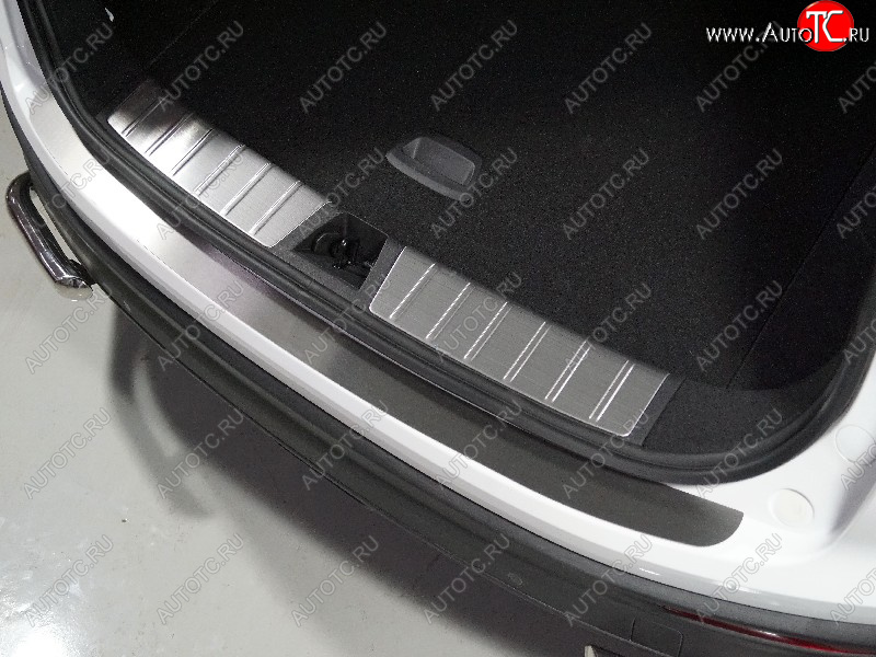 2 399 р. Накладка на задний бампер лист шлифованный, ТСС Тюнинг  Geely Coolray  SX11 (2018-2023) дорестайлинг (Лист шлифованный)  с доставкой в г. Керчь