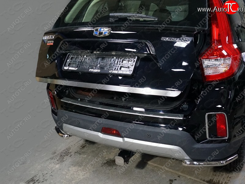 2 299 р. Накладка на заднюю дверь, ТСС Тюнинг  Geely Emgrand X7 (2015-2018) 1-ый рестайлинг (Лист шлифованный)  с доставкой в г. Керчь