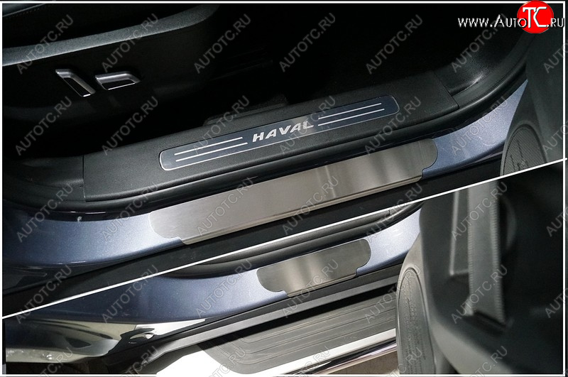 2 399 р. Накладки на пороги, ТСС Тюнинг  Haval Dargo (2022-2025) (лист шлифованный)  с доставкой в г. Керчь