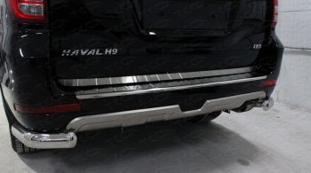 Накладка на заднюю дверь, ТСС Тюнинг Haval H9 (2017-2019) 1-ый рестайлинг (Лист шлифованный)