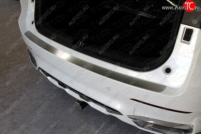 2 769 р. Накладка на задний бампер лист шлифованный, ТСС Тюнинг  Haval F7 (2018-2022)  дорестайлинг (Лист шлифованный)  с доставкой в г. Керчь
