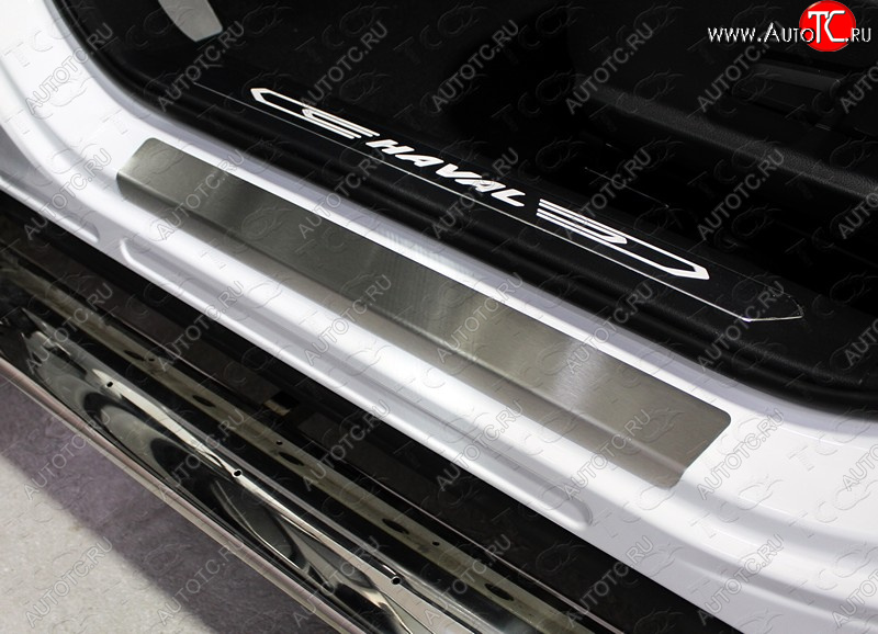 3 879 р. Накладки на пороги, ТСС Тюнинг  Haval F7 (2018-2022)  дорестайлинг (лист шлифованный)  с доставкой в г. Керчь