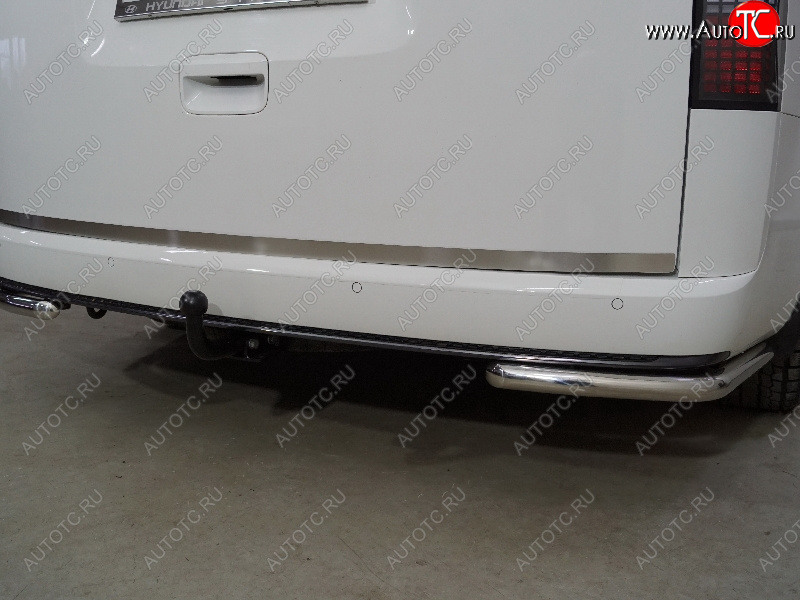 2 689 р. Накладка на заднюю дверь, ТСС Тюнинг  Hyundai Staria  US4 (2021-2022) (Лист шлифованный)  с доставкой в г. Керчь