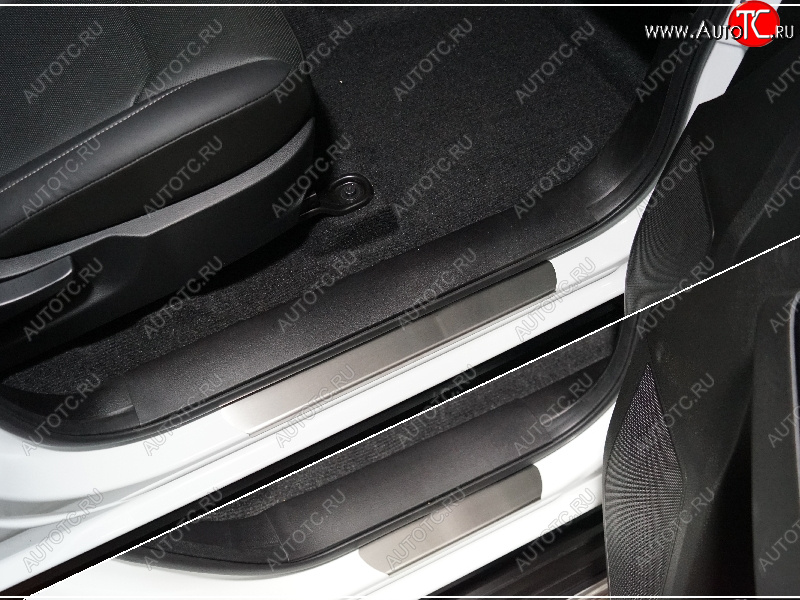 3 799 р. Накладки на пороги, ТСС Тюнинг  Isuzu D-Max  RG (2020-2023) DoubleCab (лист шлифованный)  с доставкой в г. Керчь