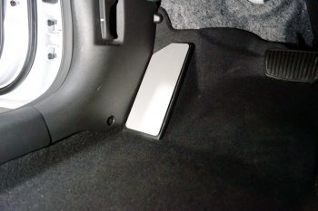 Накладка площадки левой ноги, ТСС Тюнинг KIA Carnival KA4 минивэн дорестайлинг (2020-2023) (лист алюминий 4мм )