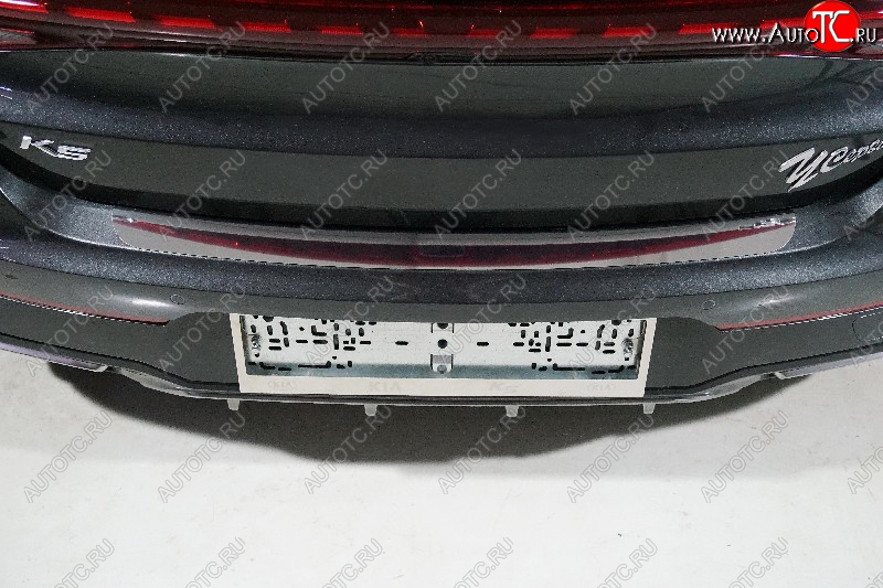 1 659 р. Накладка на задний бампер, ТСС Тюнинг KIA K5 DL (2019-2022) (Лист зеркальный)  с доставкой в г. Керчь
