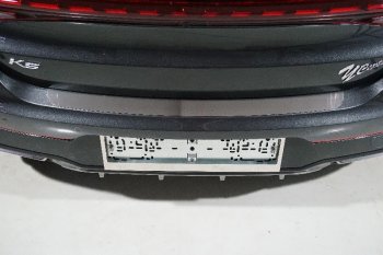 Накладка на задний бампер, ТСС Тюнинг KIA K5  DL (2019-2022) (Лист шлифованный)