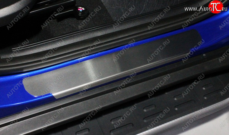 2 769 р. Накладки на пороги, ТСС Тюнинг KIA Soul SK3 (2018-2022) (лист шлифованный)  с доставкой в г. Керчь