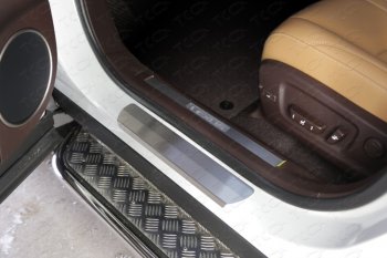 Накладки на пороги, ТСС Тюнинг Lexus RX  200T - RX450  AL20 (лист шлифованный)