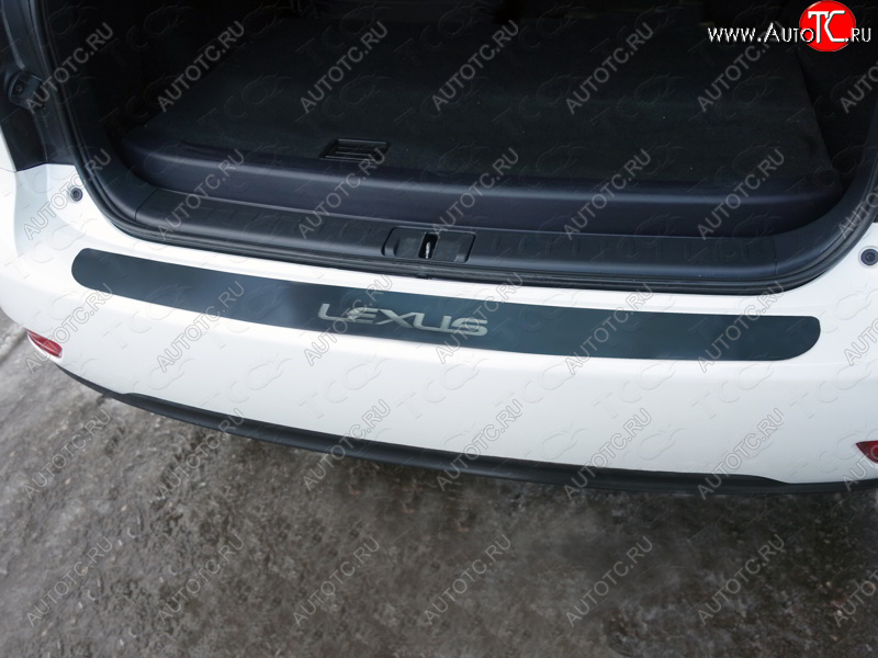4 399 р. Накладка на задний бампер, ТСС Тюнинг  Lexus RX270  AL10 (2010-2015) дорестайлинг, рестайлинг (лист шлифованный надпись Lexus)  с доставкой в г. Керчь