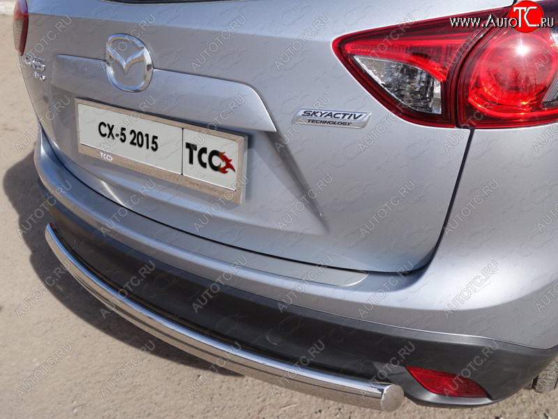 2 599 р. Накладка на задний бампер лист шлифованный 1мм  Mazda CX-5  KE (2011-2014) дорестайлинг (лист шлифованный 1мм)  с доставкой в г. Керчь