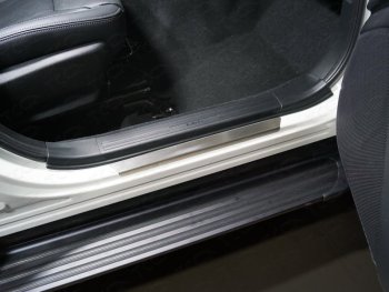 Накладки на пороги, ТСС Тюнинг Subaru Forester  SK/S14 (2018-2021) дорестайлинг (лист шлифованный)