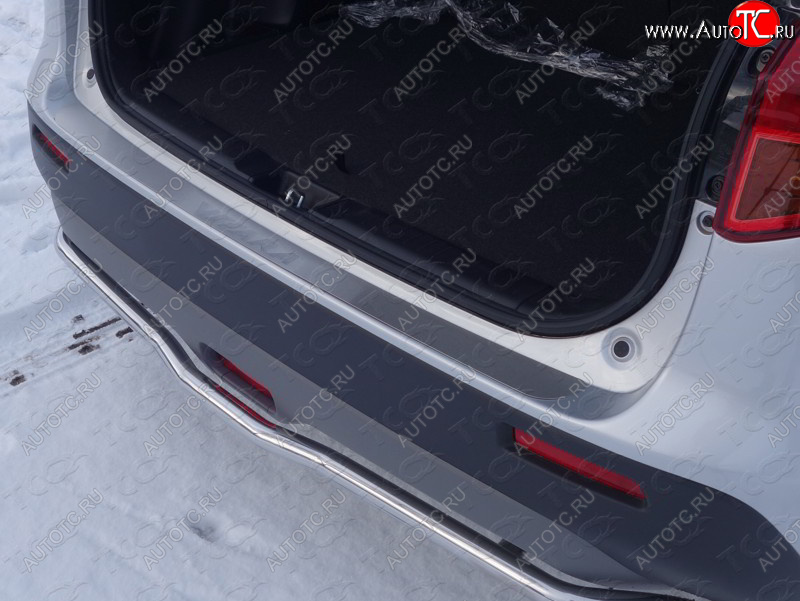 2 999 р. Накладка на задний бампер, ТСС Тюнинг  Suzuki Vitara  LY (2015-2019) дорестайлинг (лист шлифованный надпись Vitara)  с доставкой в г. Керчь