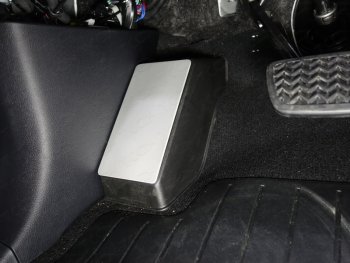 Накладка площадки левой ноги, ТСС Тюнинг Toyota Land Cruiser Prado  J150 (2017-2020) 2-ой рестайлинг (Алюминий 4 мм)