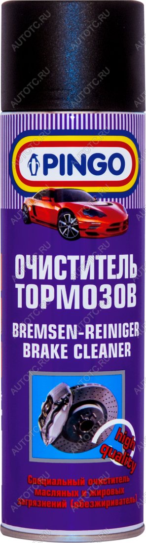 379 р. Очиститель тормозов  500 мл Pingo 85020-0  с доставкой в г. Керчь