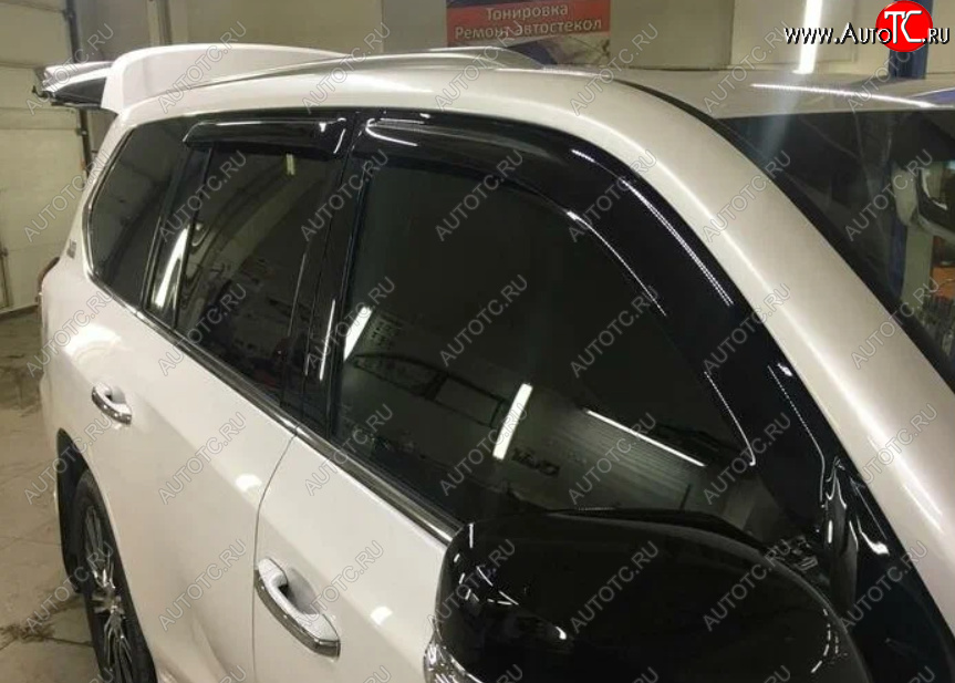 879 р. Дефлекторы окон SIM Toyota Land Cruiser 200 дорестайлинг (2007-2012)  с доставкой в г. Керчь