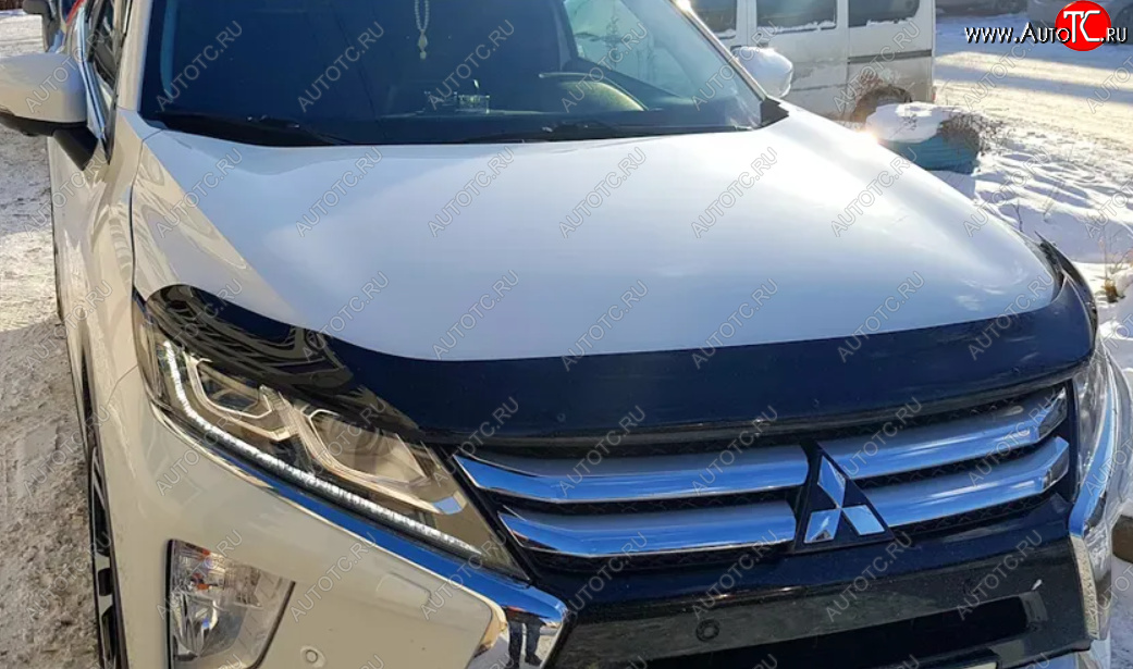 589 р. Дефлектор капота SIM Mitsubishi Eclipse Cross GK дорестайлинг (2017-2021)  с доставкой в г. Керчь