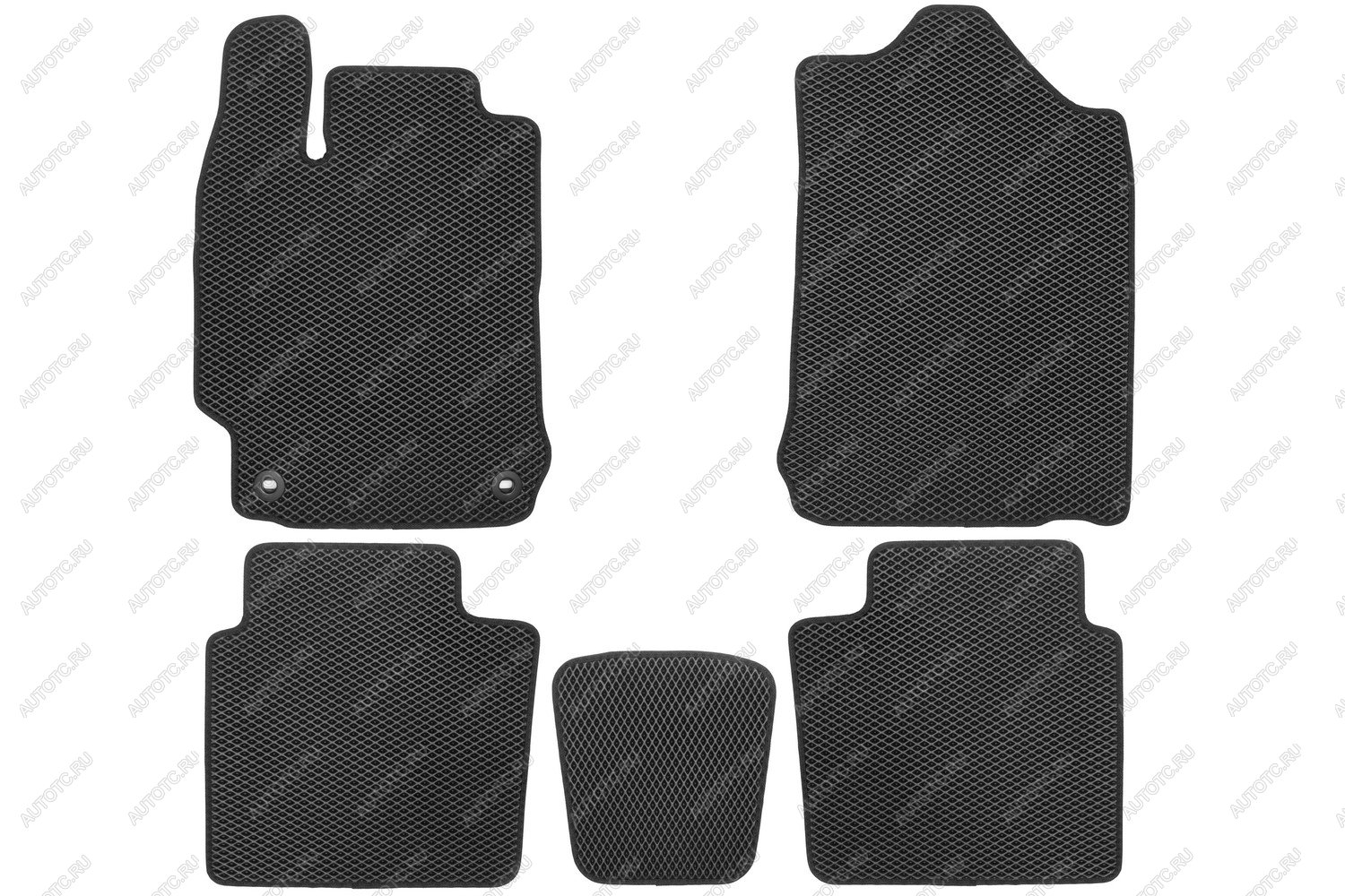 2 999 р. Коврики в салон EVA подходят для TOYOTA Camry (XV50,XV55) (VII, VIIr, r2), 2011-2018 (черная окантовка), 5шт.  Тойота Камри Klever eva.b.0504805622110kh  с доставкой в г. Керчь
